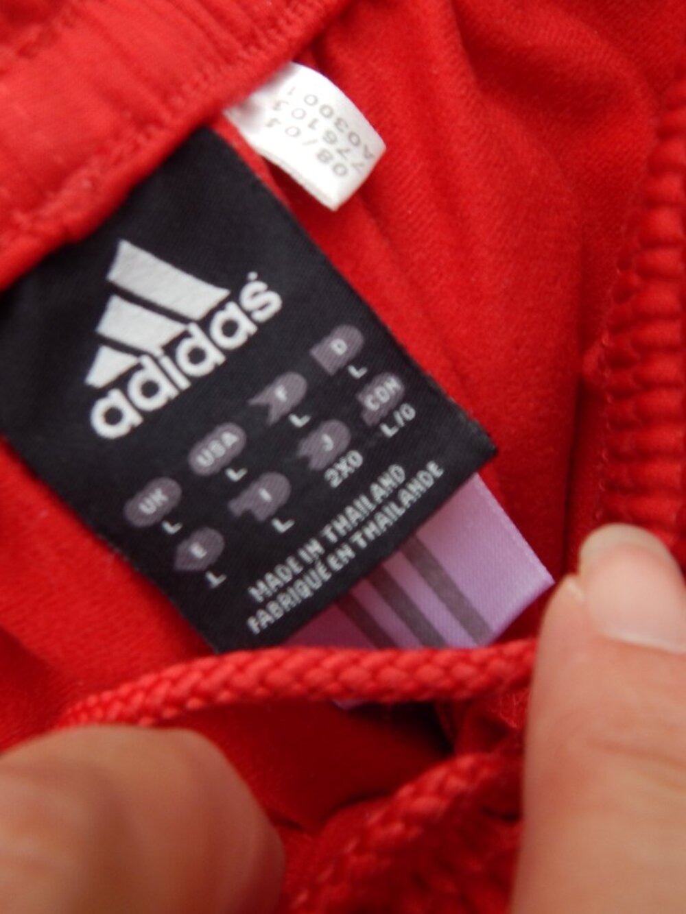 Adidas Mens Red Athletic Pants Size Large - Picture 3 of 4